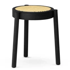 Northern Stools*Pal stool with rattan seat, Black oak BeigeBlack