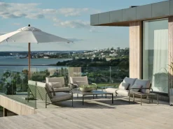 Brafab Sun Protection*Paliano parasol, Natural-white 300 cm Brown