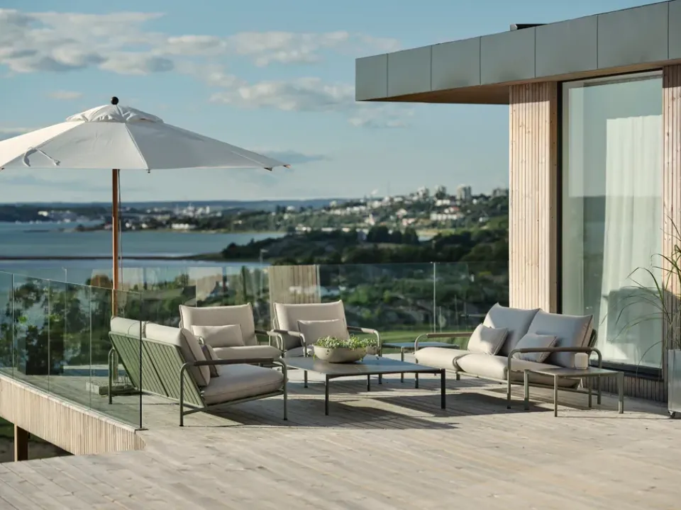 Brafab Sun Protection*Paliano parasol, Natural-white 300 cm Brown