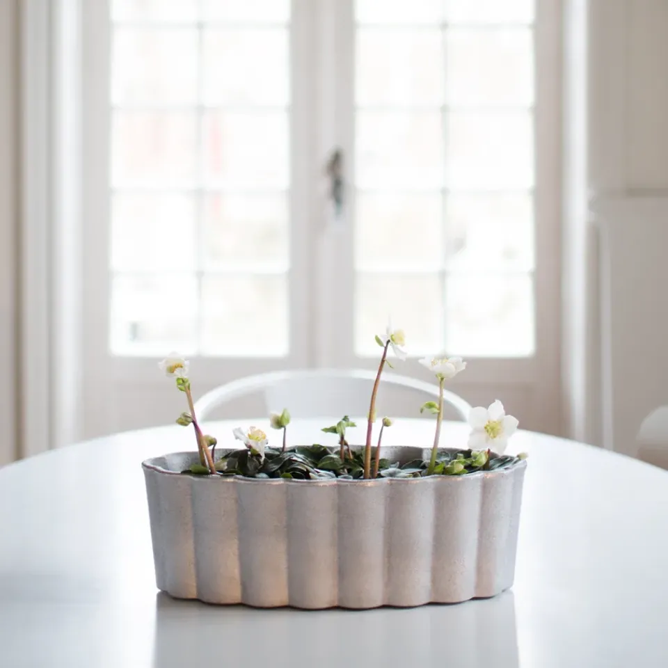 Byarums bruk Balcony Furniture*Palissad plant pot, Aluminum Silver-coloured