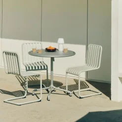 HAY Balcony Furniture*Palissade Cantilever chair, Cream White