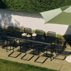 HAY Balcony Furniture*Palissade Cantilever chair, Anthracite Black