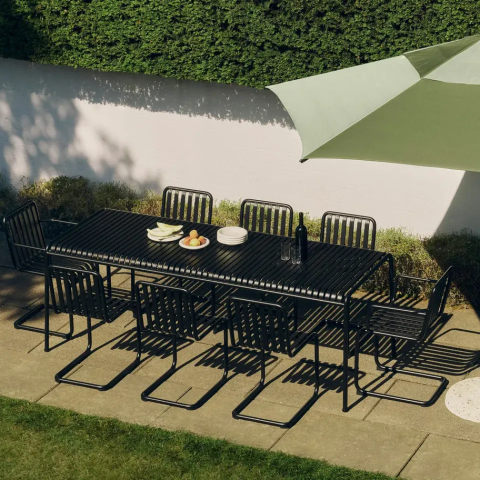 HAY Balcony Furniture*Palissade Cantilever chair, Anthracite Black