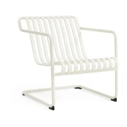 HAY Outdoor Lounge Furniture*Palissade Cantilever Low lounge armchair, Cream White