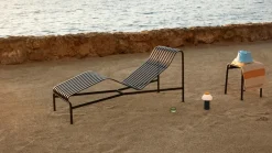 HAY Seating|Garden Sofas & Garden Benches*Palissade chaise lounge, Anthracite BlackGrey