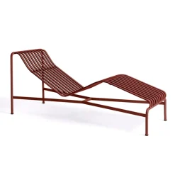 HAY Outdoor Lounge Furniture|Garden Sofas & Garden Benches*Palissade chaise lounge, Iron Red