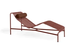 HAY Outdoor Lounge Furniture|Garden Sofas & Garden Benches*Palissade chaise lounge, Iron Red