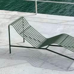 HAY Seating|Garden Sofas & Garden Benches*Palissade chaise lounge, Olive Green