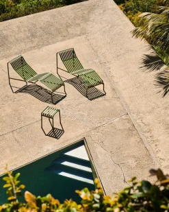HAY Seating|Garden Sofas & Garden Benches*Palissade chaise lounge, Olive Green