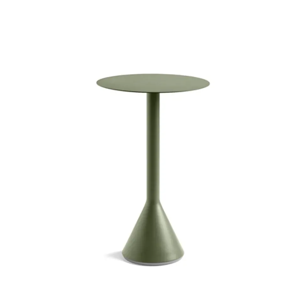 HAY Balcony Furniture|Table For Outdoor Use*Palissade Cone bar table, Olive Green
