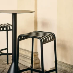 HAY Balcony Furniture|Table For Outdoor Use*Palissade Cone bar table, Anthracite BlackGrey