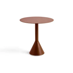 HAY Balcony Furniture*Palissade Cone round coffee table, Iron , Ø70 cm Red