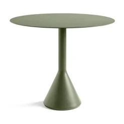 HAY Table For Outdoor Use*Palissade Cone round coffee table, Olive, ø90 Green