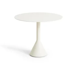 HAY Table For Outdoor Use*Palissade Cone round coffee table, Cream , Ø90 cm White