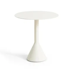 HAY Balcony Furniture*Palissade Cone round coffee table, Cream , Ø70 cm White
