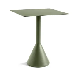 HAY Table For Outdoor Use|Balcony Furniture*Palissade Cone square coffee table 65x65 cm, Olive Green