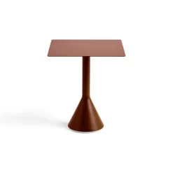 HAY Balcony Furniture*Palissade Cone square coffee table 65x65 cm, Iron Red