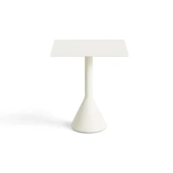 HAY Table For Outdoor Use|Balcony Furniture*Palissade Cone square coffee table 65x65 cm, Cream White