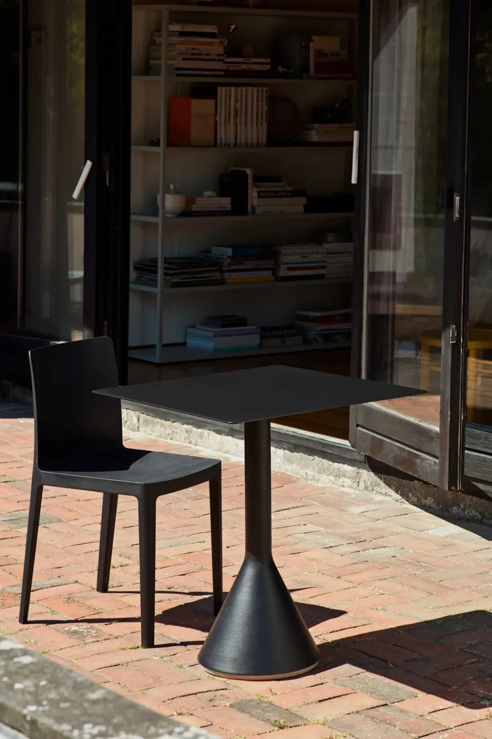 HAY Balcony Furniture|Table For Outdoor Use*Palissade Cone square coffee table 65x65 cm, Anthracite BlackGrey