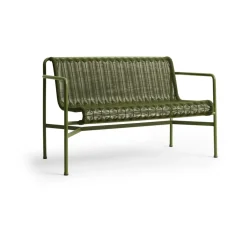 HAY Garden Sofas & Garden Benches*Palissade Cord Dining bench with armrests, Olive Green