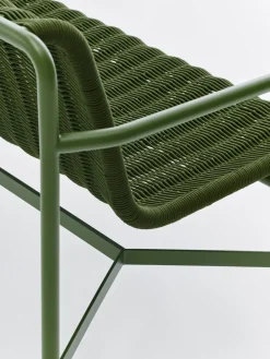 HAY Garden Sofas & Garden Benches*Palissade Cord Dining bench with armrests, Olive Green