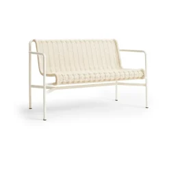 HAY Garden Sofas & Garden Benches*Palissade Cord Dining bench with armrests, Cream White