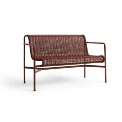 HAY Garden Sofas & Garden Benches*Palissade Cord Dining bench with armrests, Iron Red