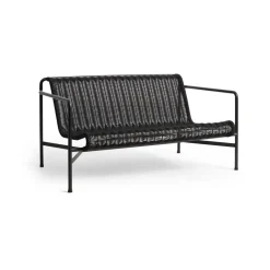 HAY Garden Sofas & Garden Benches|Outdoor Lounge Furniture*Palissade Cord lounge sofa, Anthracite Black