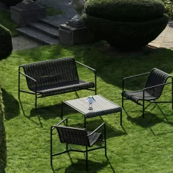 HAY Garden Sofas & Garden Benches|Outdoor Lounge Furniture*Palissade Cord lounge sofa, Anthracite Black