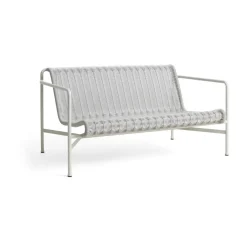 HAY Garden Sofas & Garden Benches|Outdoor Lounge Furniture*Palissade Cord lounge sofa, Sky Grey