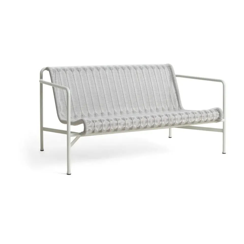 HAY Garden Sofas & Garden Benches|Outdoor Lounge Furniture*Palissade Cord lounge sofa, Sky Grey