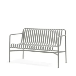 HAY Garden Sofas & Garden Benches*Palissade Dining bench with armrests, Sky Grey