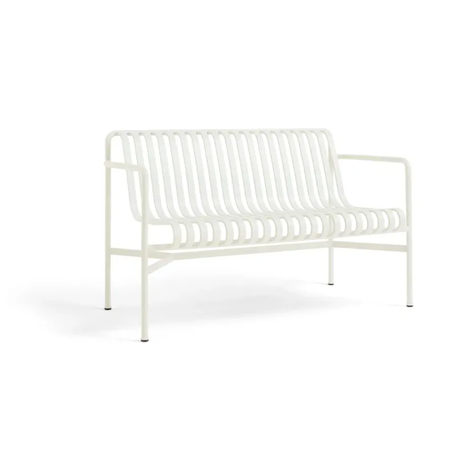 HAY Garden Sofas & Garden Benches*Palissade Dining bench with armrests, Cream White