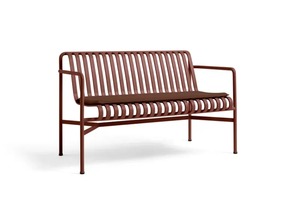 HAY Garden Sofas & Garden Benches*Palissade Dining bench with armrests, Iron Red