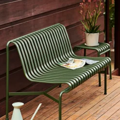 HAY Garden Sofas & Garden Benches*Palissade Dining bench without armrest, Olive Green