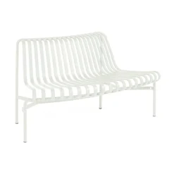 HAY Garden Sofas & Garden Benches*Palissade Dining park bench with flared back, Cream White
