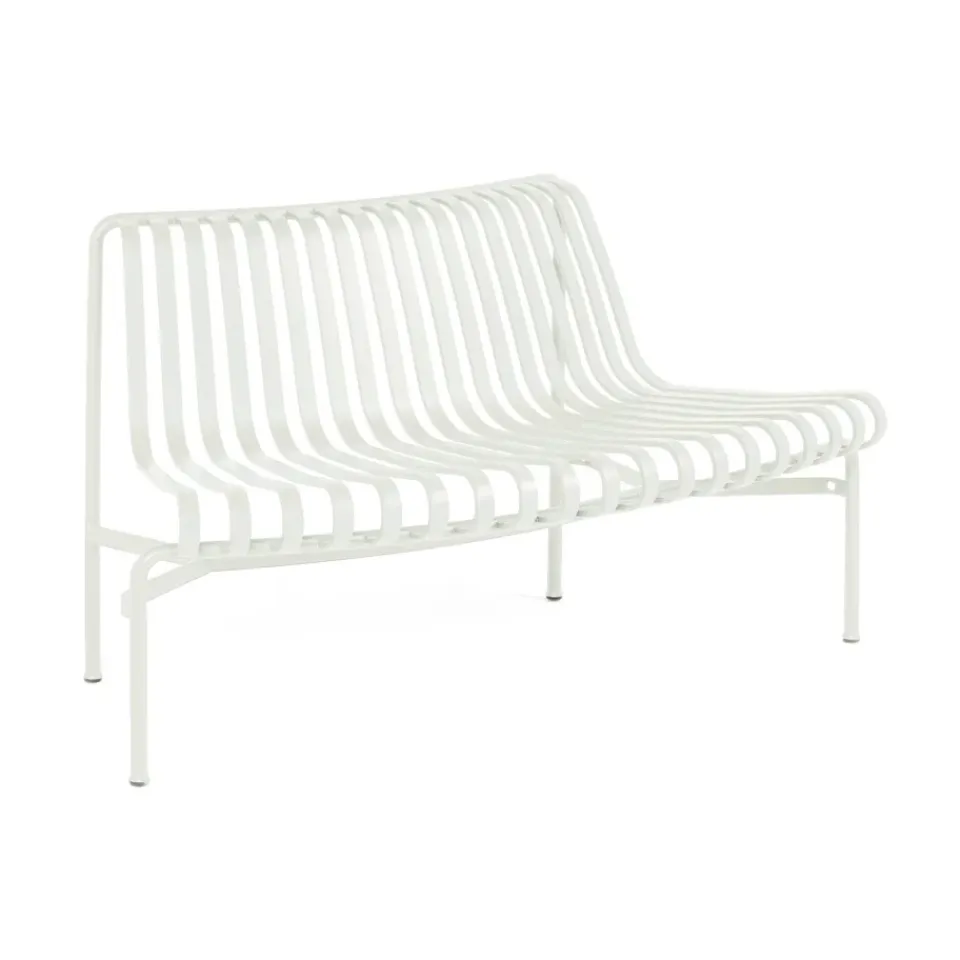 HAY Garden Sofas & Garden Benches*Palissade Dining park bench with flared back, Cream White