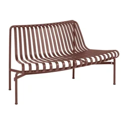 HAY Outdoor Lounge Furniture|Garden Sofas & Garden Benches*Palissade Dining park bench with fla back, Iron Red