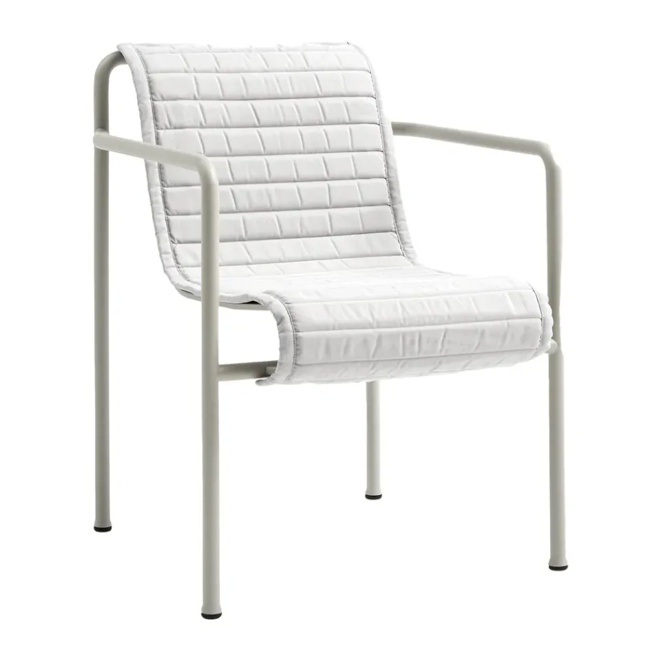 HAY Seat Cushions & Pads*Palissade Dining Quilted armchair cushion, Sky Grey