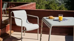 HAY Seat Cushions & Pads*Palissade Dining Quilted armchair cushion, Sky Grey