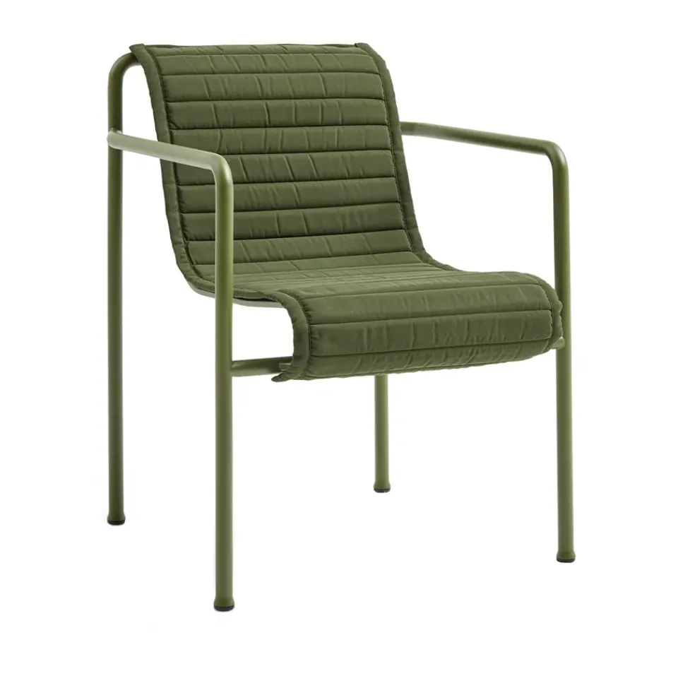 HAY Garden Details & Accessories|Seat Cushions & Pads*Palissade Dining Quilted armchair cushion, Olive Green