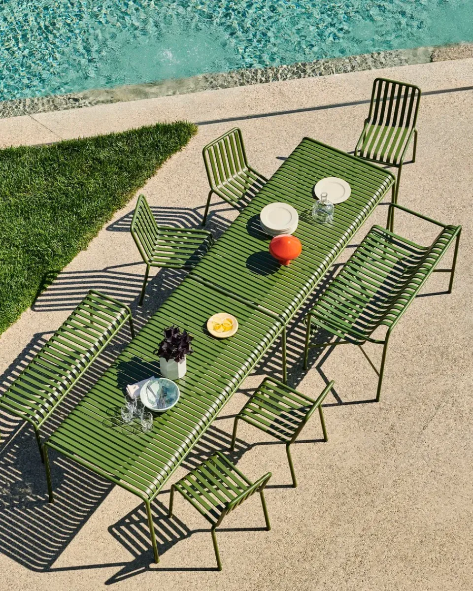 HAY Table For Outdoor Use*Palissade dining table 170x90 cm, Olive Green