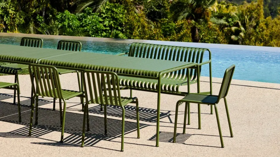 HAY Table For Outdoor Use*Palissade dining table 170x90 cm, Olive Green