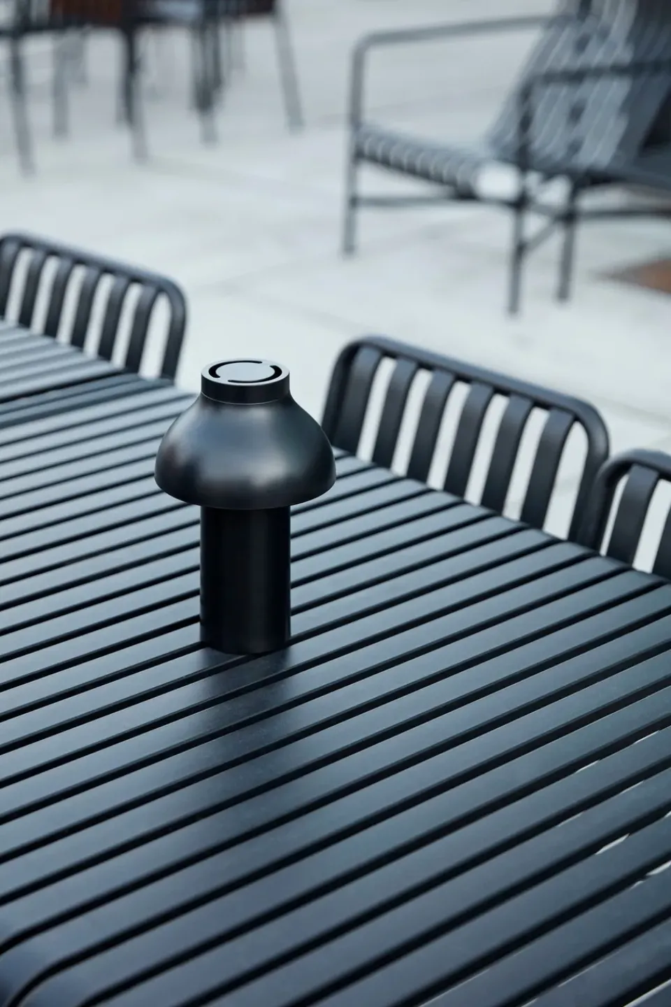 HAY Table For Outdoor Use*Palissade dining table 170x90 cm, Anthracite BlackGrey