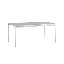 HAY Table For Outdoor Use*Palissade dining table 170x90 cm, Hot galvanised steel Silver-coloured