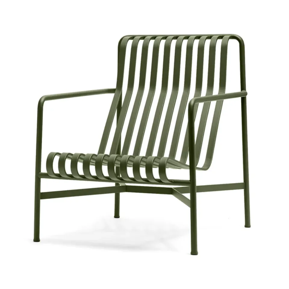 HAY Outdoor Lounge Furniture*Palissade High lounge chair, Olive Green