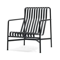 HAY Outdoor Lounge Furniture*Palissade High lounge chair, Anthracite BlackGrey