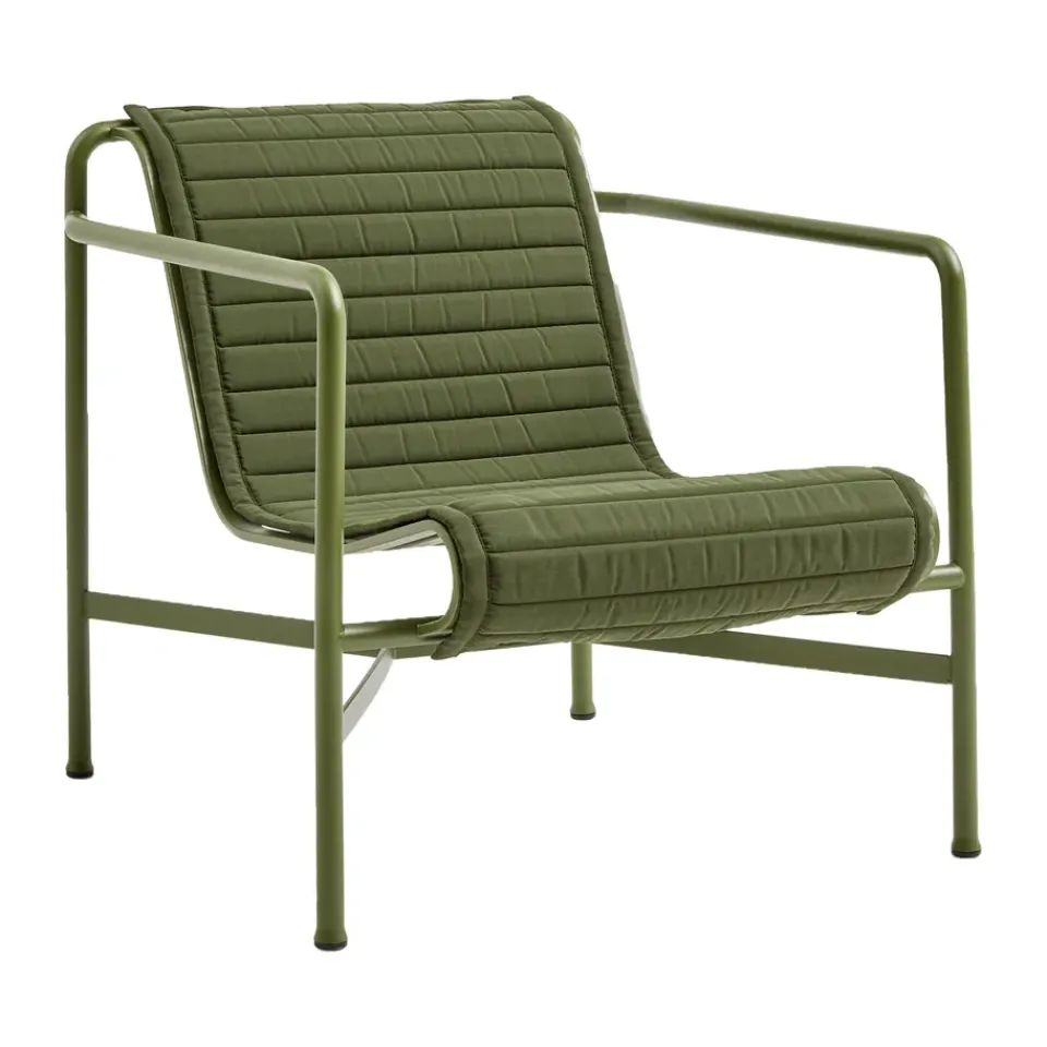 HAY Seat Cushions & Pads*Palissade High Quilted lounge chair cushion, Olive, for lounge armchair high Green
