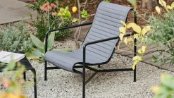 HAY Seat Cushions & Pads*Palissade High Quilted lounge chair cushion, Anthracite, for lounge chair high BlackGrey