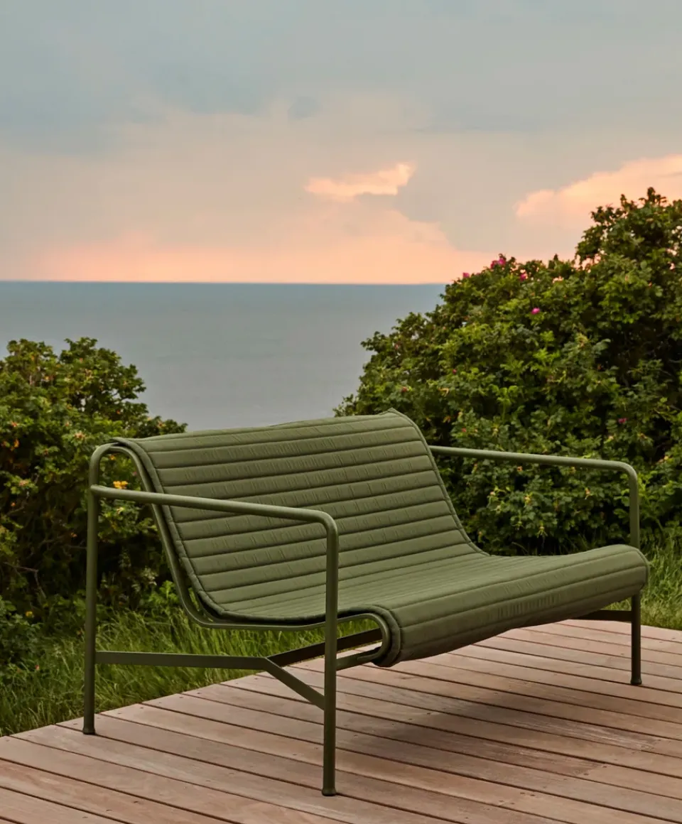 HAY Garden Details & Accessories|Seat Cushions & Pads*Palissade Lounge Quilted sofa cushion, Olive, for lounge sofa Green